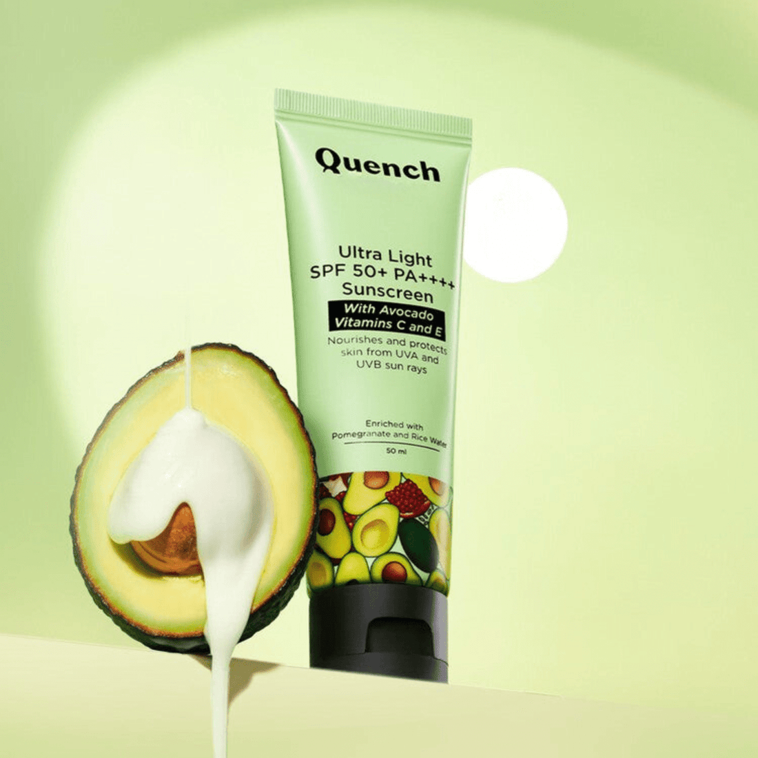 Ultra Light SPF 50+ PA++++ Sunscreen with Avocado - ZC | Zero Care