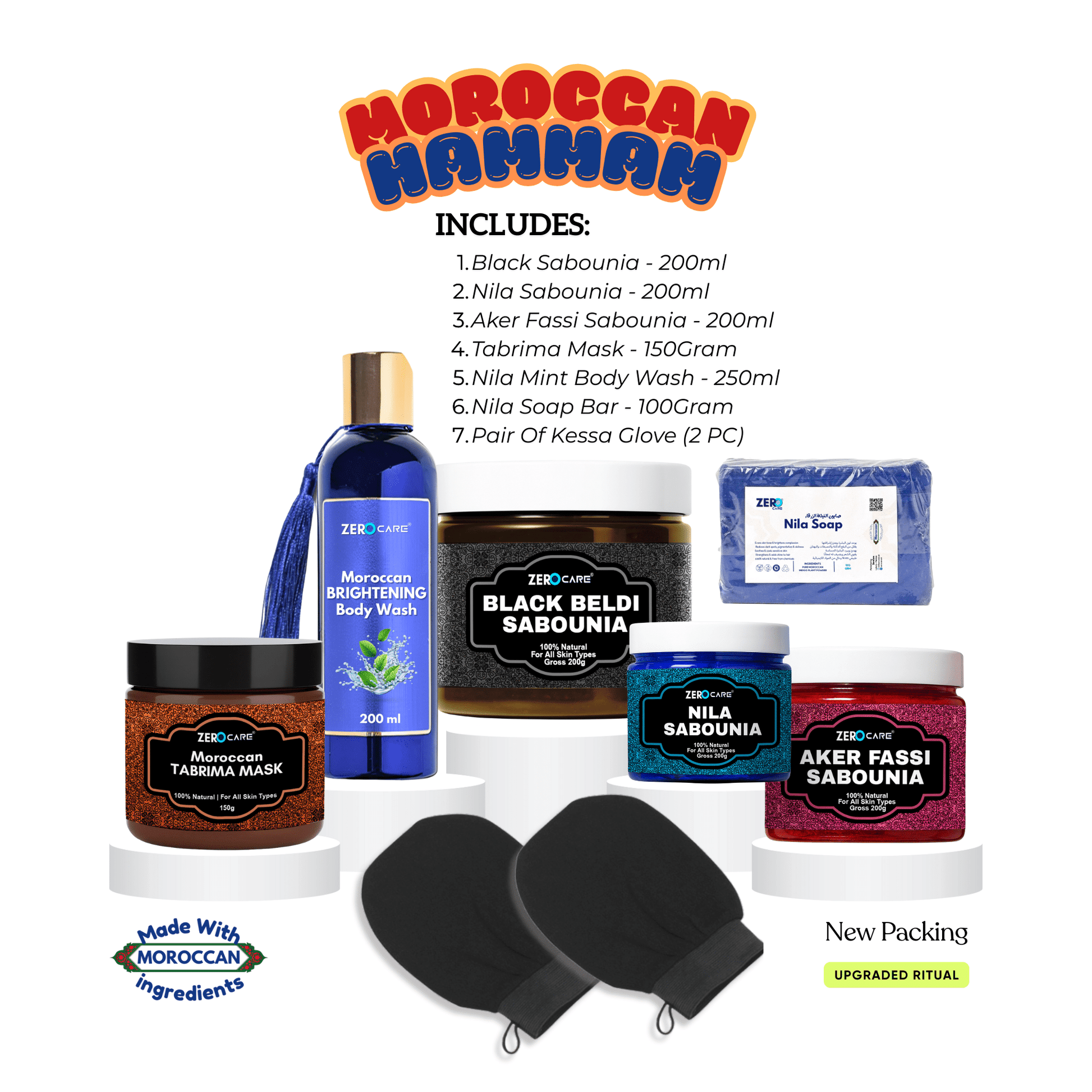 7 - in - 1 Moroccan Pre Wedding Glow Combo - ZC | Zero Care